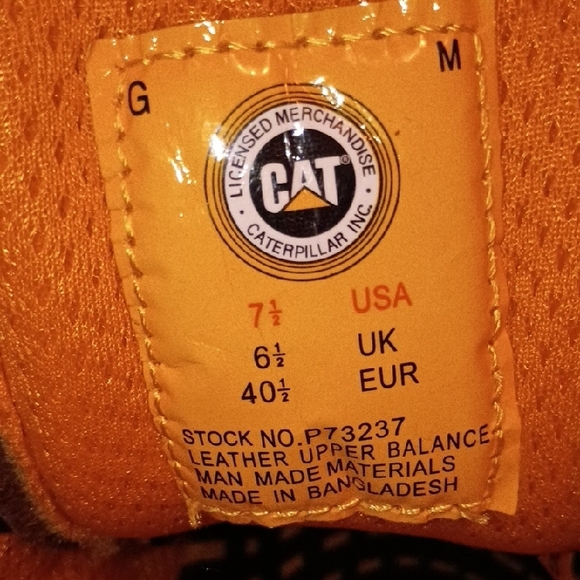 Caterpillar Men's Dark Brown Leather Boots - Picture 7 of 8